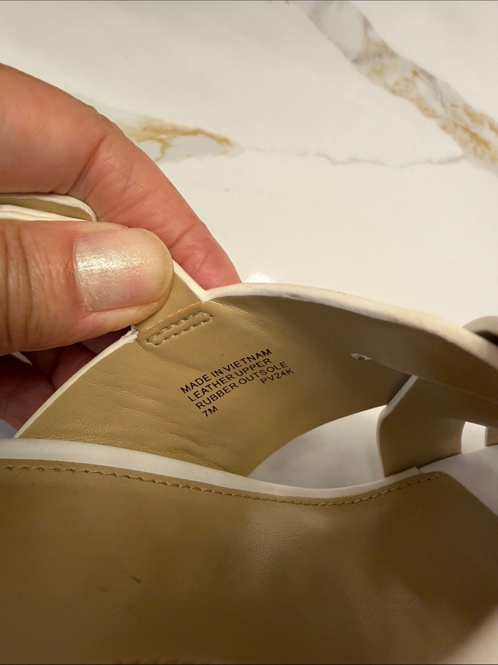 Michael Kors White Leather Espadrille Wedge Sandals - Picture 3 of 7
